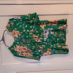 LOFT,size medium ,green floral